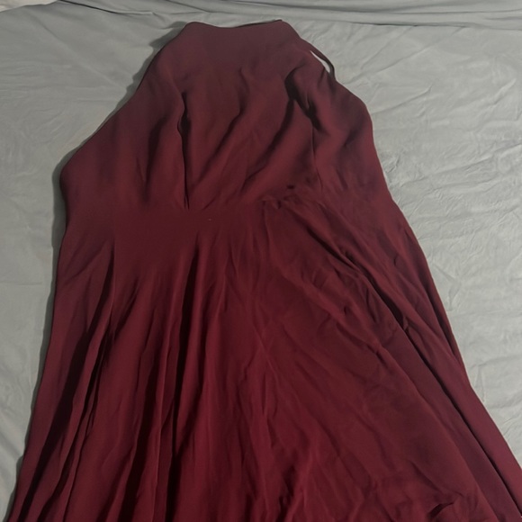 Red Lulus bridesmaid/prom dress - Picture 3 of 4